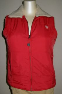   Eagle Red Winter Vest Shelter Series Womens Size Small Sherpa Lining