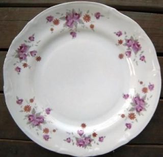 Chodziez Dinner Plate Bouquet Pink Roses Poland Polish Porcelain 