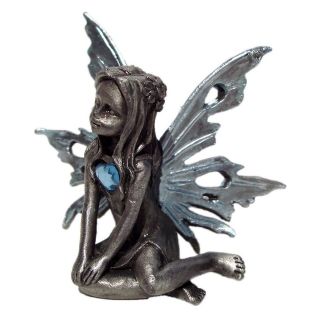 NEW Fairy Figurine Pewter Statue Fantasy Angel Guardian Ornament 