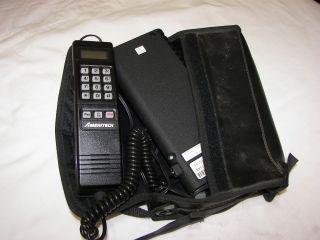 Vintage Retro Portable Bag Cellular Cell Phone Ameritech 80s