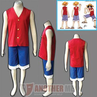 NEW Another Me™ One Piece Monkey D. Luffy Cosplay Halloween Costume 