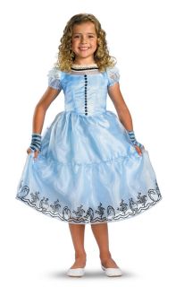 disney alice in wonderland movie deluxe child costume blue theme