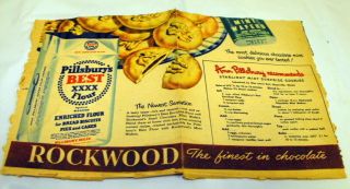 VTG 50s Pillsbury Best Flour Rockwood Ad Starlight Mint Surprise 