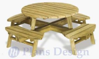 traditional round picnic table benches plans # odf04 time left