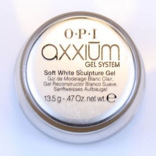 opi axxium gel system soft white sculpture gel time left