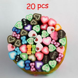   Art Fimo Canes Rods Sticker Decoration DIY stickers heart​/bow/star