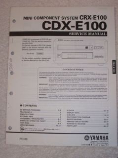 yamaha service manual cdx e10 0 cd disc player time