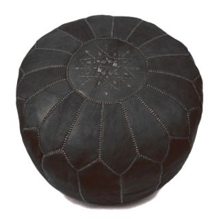  Moroccan leather Pouf Ottoman Footstool Poof Pouffe Ottomans Poofs