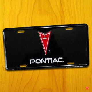 PONTIAC LICENSE PLATE custom vanity tag emblem sign front frame 