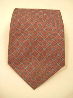 paco rabanne XL Long Tall Necktie Tie Blue Pink Mauve Geometric Silk 