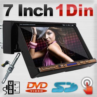 Touch Screen 1 Din In Deck Car DVD Stereo Player 7 Touch screen 