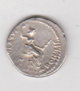 roman 14 37 ad tiberius denarius v f cond time