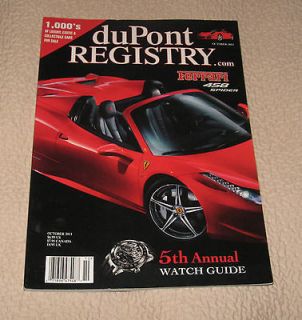 One Issue of the duPont Registry, cars for sale, great reference Oct 