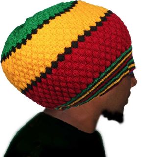   Hat Berret Cap Crown Reggae Marley Jamaica Roots Rastafari L to XL Fit