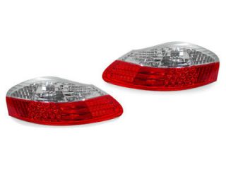 97 04 PORSCHE BOXSTER S 986 EURO RED/CLEAR LED TAIL LIGHTS TAILLIGHTS 