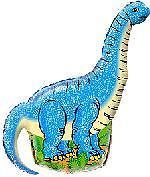 40 BLUE DINOSAUR party BALLOON brachiosaurus JURASSIC