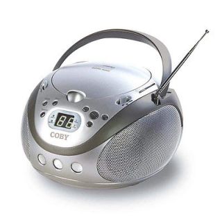   Portable SILVER CD Player AM/FM Stereo Tuner Personal Boombox NEW