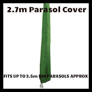 LARGE 2.7m GARDEN PATIO PARASOL UMBRELLA ROTARY DRIER COVER TARPAULIN 