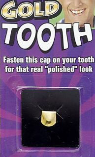 gold tooth cap pirate or gangster costume accessories