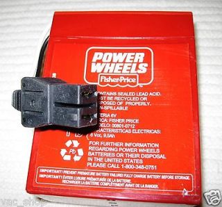   0712 Genuine Power Wheels by Fisher Price Red Battery 6 Volt 008010712