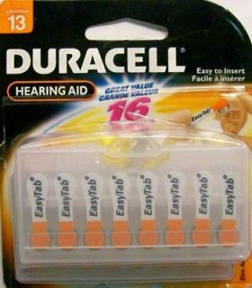   size 13 Easy Tab Hearing Aid Batteries   3 packages of 16 batteries