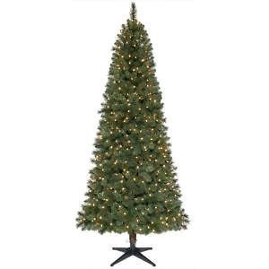 Home Holiday 7.5 ft. Pre Lit Slim Wesley Pine Christmas Tree Lights