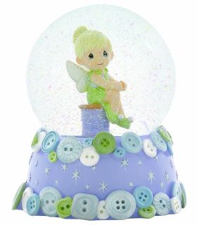 Precious Moments Gift Musical Water Globe  Disney Tinkerbell Snow 