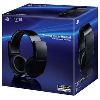 OFFICIAL SONY PLAYSTATION 3 PS3 WIRELESS STEREO 7.1 SOURROUND HEADSET 