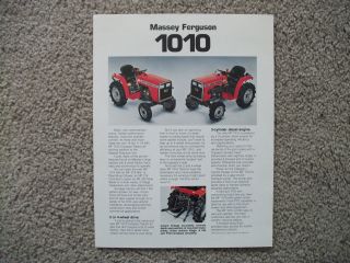 massey ferguson 1010 tractors sales brochure time left $ 5