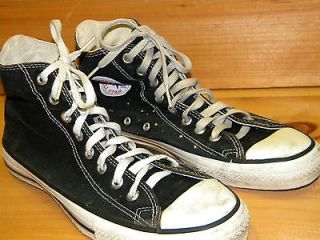 1980s Mens Converse Sneakers High Tops Sz 8 1/2 Made in USA Used 