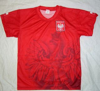 Polska Poland Polish shirt soccer jersey tee style NEW Olympics futbol 