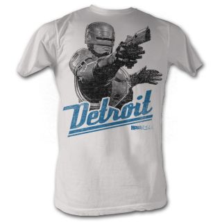RoboCop Robo Cop Movie Detroit Silver Under Arrest Gun Tee Shirt Sizes 