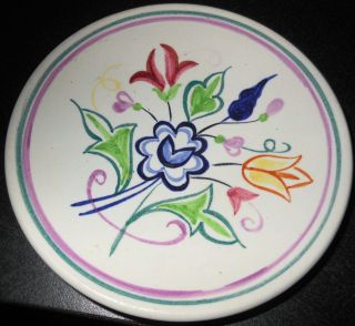 Traditional Poole Pottery 5 Plate, BN Artist, Fine Condition
