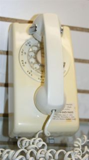 1978 bell system wall rotary dial telephone off white j