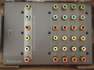 DISTRIBUTION AMPLIFIER 1 IN/4 OUT TECNOLOGY PLUS RADIO SHACK # 15 130