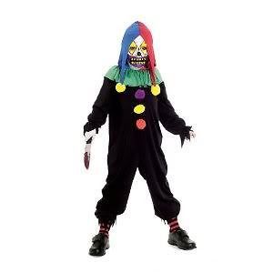 Boys Child JOKER Jack Clown Scary Costume With Mask Large Size
