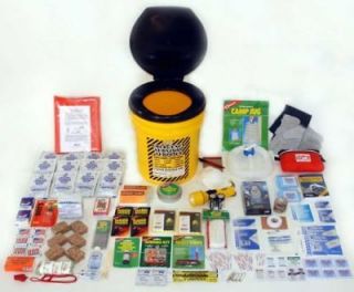 deluxe 2 person emergency honey bucket kit by red flare