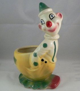 shawnee pottery clown planter figure  21 95