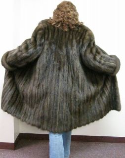 PALOMA RENZI STUNNING RUSSIAN SABLE FUR COAT EXCELLENT CONDITION ORIG 