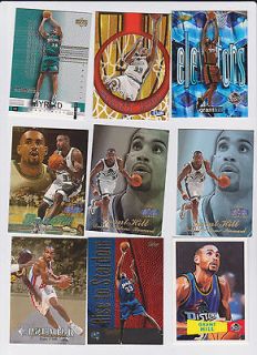 14 CARD GRANT HILL LOT SP ROOKIE RC FLAIR SHOWCASE UPPER DECK ULTIMATE