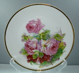 tielsch altwasser pink flowers plate  39