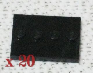 LEGO LOT 20 MINIFIGURE MINIFIG BLACK DISPLAY PLATES STANDS SERIES 1 2 