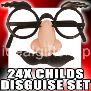 24X CHILDRENS DISGUISE SET PARTY BAG FILLERS GOODIE GOODY BAGS TOYS 