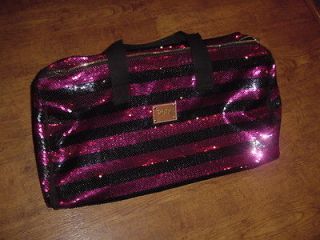 victoria s secret pink bling sequin duffel bag new