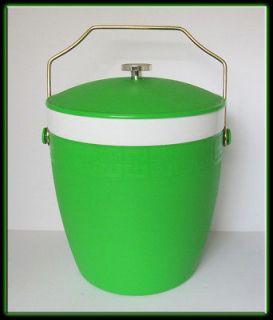 Vintage 60s Modern Retro Olympian Thermo Ware Bright Lime Green Ice 