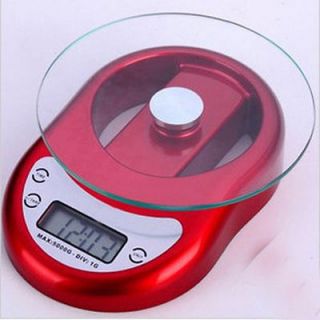 digital food kitchen glass scale 5kg 11lbs one day shipping