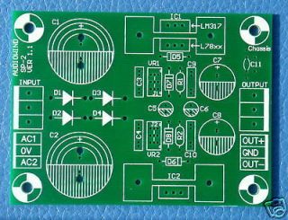 voltage regulator pcb for lm317 lm337 or 78xx 79xx ic