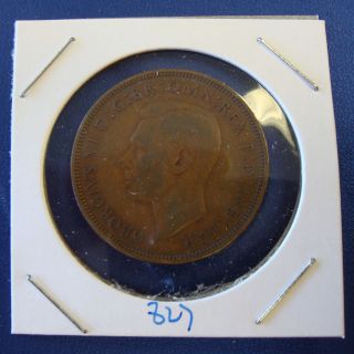 1940 georgivs vi great britain one penny copper coin time