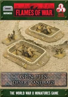 flames of war desert sandbags gun pit markers bb126 time