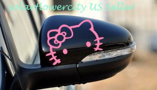 hello kitty car rear mirror decal stickers 2pcs us seller
